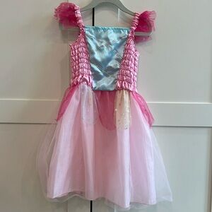 Kids pink princess costume dress 5-6T